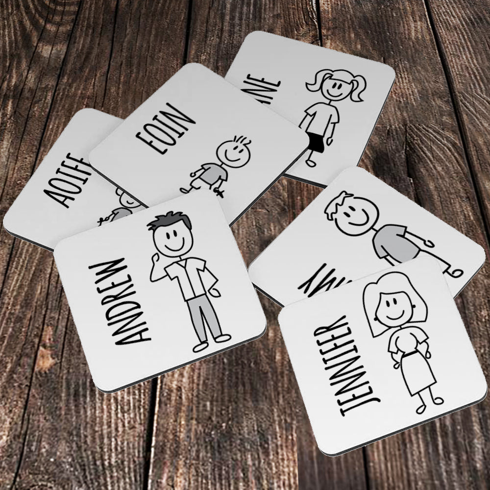 Family Coaster - 6 Pack