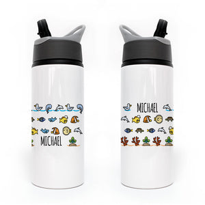 Sea Life Icons Bottle