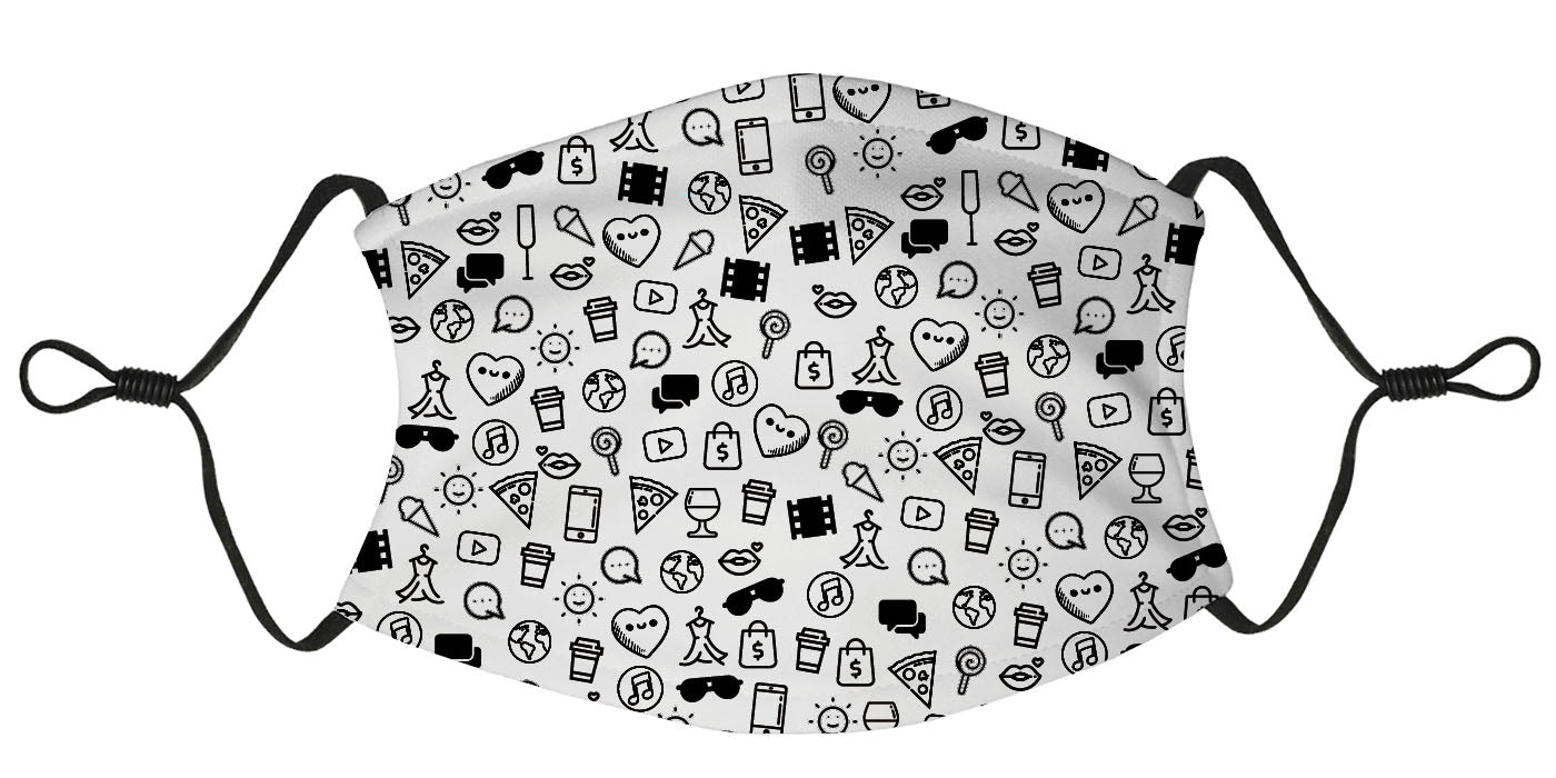 Multi Icon Ladies Mask