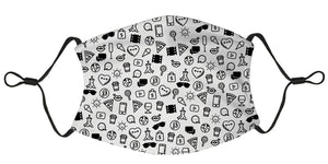 Multi Icon Ladies Mask